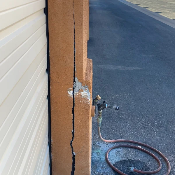 Stucco Pillar Phoenix AZ Before