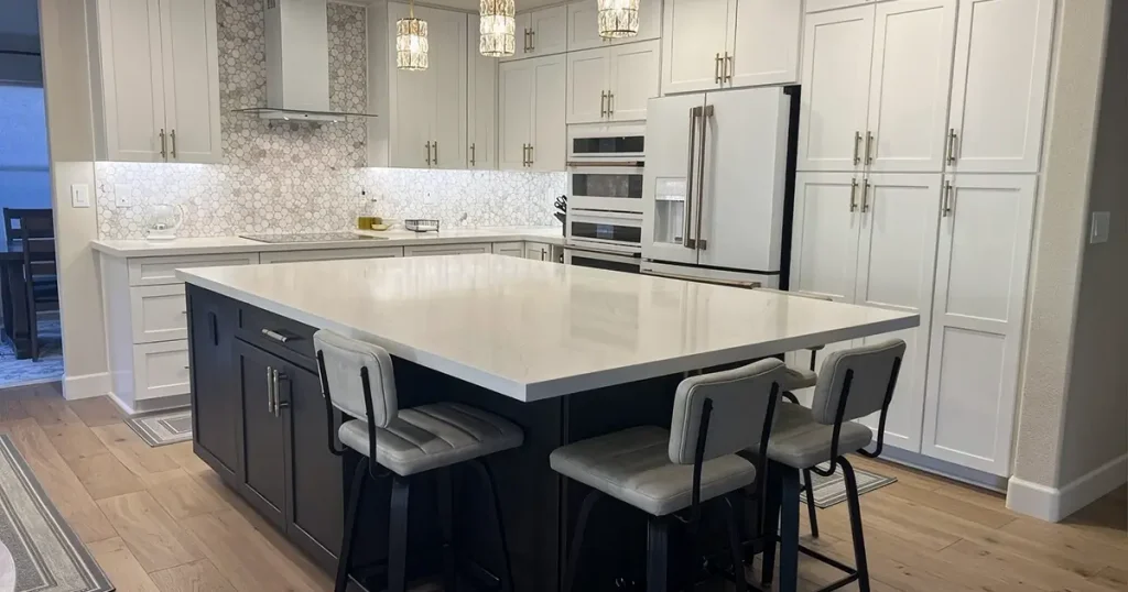 Completed Phoenix kitchen remodel by Todd Whittaker Drywall
