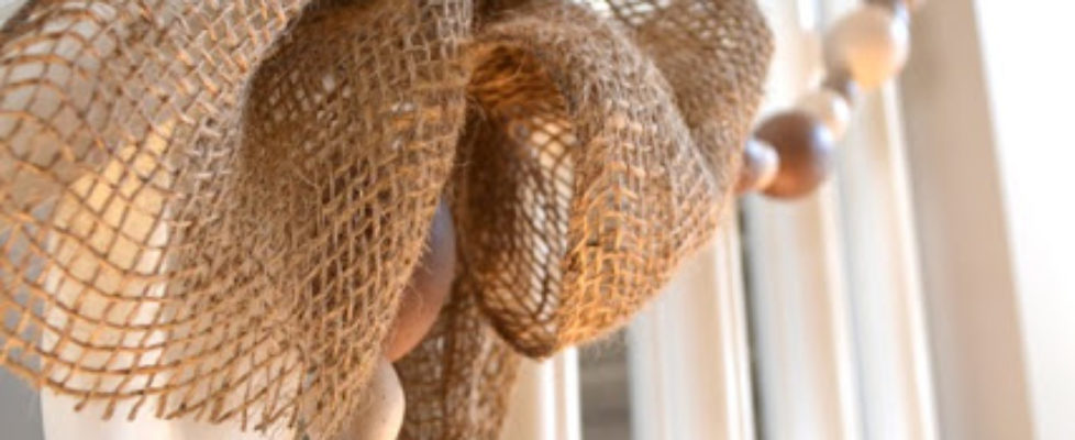Burlap Easter Egg Garland