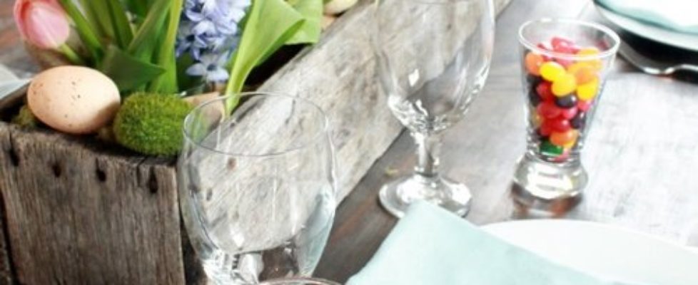 Rustic Easter Tablesetting